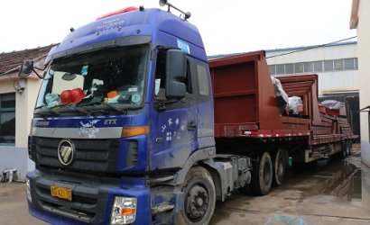 發(fā)棗莊礦務(wù)局Q3750環(huán)軌通過式拋丸機(jī)第5車