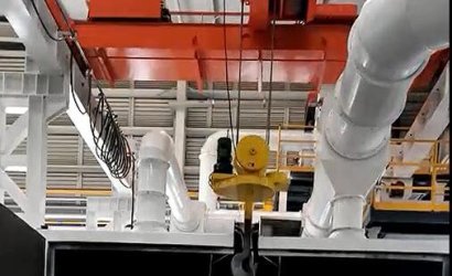 2024年2月3日，青島恒林工業(yè)集團為三一筑工設(shè)計制作的工程機械零部件專用拋丸清理機調(diào)試完畢，進入生產(chǎn)階段。