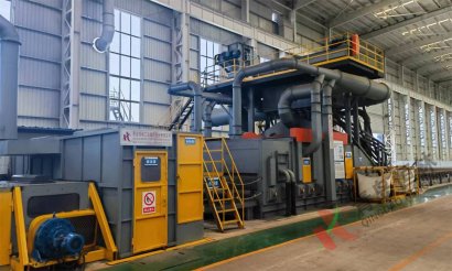 鋼材預(yù)處理生產(chǎn)線