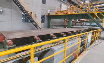 青島恒林工業(yè)集團(tuán)為徐工集團(tuán)制作的鋼板預(yù)處理線運行效率出眾，品質(zhì)鑄就輝煌