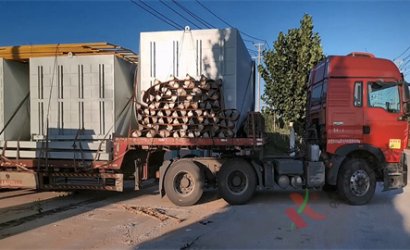 青島恒林工業(yè)集團(tuán)發(fā)山東礦山機械集團(tuán)公司水玻璃砂造型線第五車