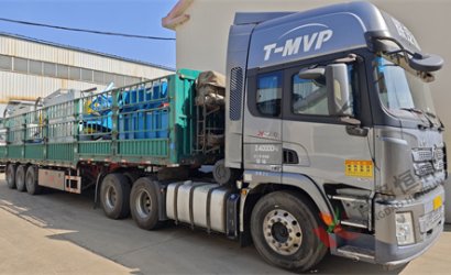 青島恒林工業(yè)集團發(fā)俄羅斯樹脂砂生產(chǎn)線第一車