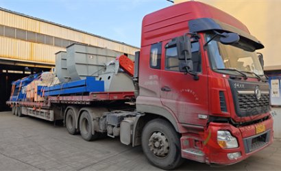 青島恒林工業(yè)集團(tuán)發(fā)河南安陽鋼鐵Q6955中厚板鋼板預(yù)處理線第4車