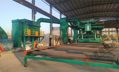 青島恒林工業(yè)集團(tuán)為湖北合創(chuàng)重工設(shè)計(jì)制作的QXY5000鋼板預(yù)處理線安裝調(diào)試完畢