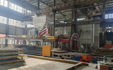 湖州三一重工水玻璃砂自動化造型線