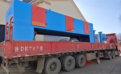 青島恒林工業(yè)集團(tuán)發(fā)新?lián)P子造船公司QXY4000鋼板預(yù)處理線第3車